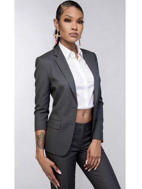 Van Heusen Blazer Womens 16 Regular Two Button Career Jacket Business Casual